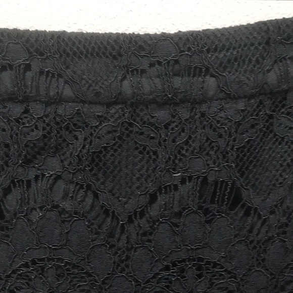 J Crew Black Lace Pencil Skirt Size 6 - Picture 4 of 11